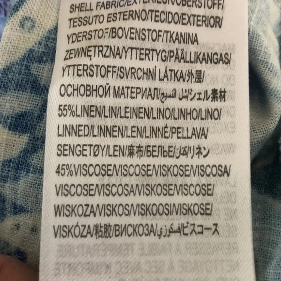 Farm Rio Full of Flowers jumpsuit Sz Medium New with Tags lots of blue - Picture 14 of 15